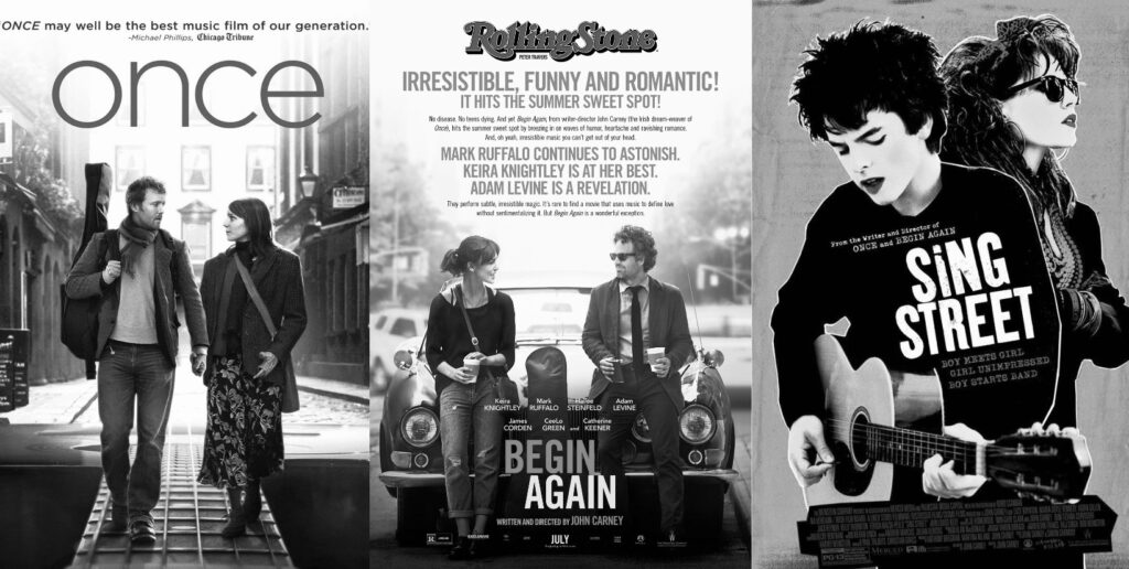 Cine y Rock ‘n’ Roll. El tríptico de John Carney: Once (2007), Begin Again (2013) y Sing Street (2016).
